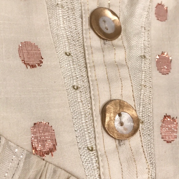 SALE. Free People Amanda Midi Dress.100% Cotton. M - Picture 6 of 8